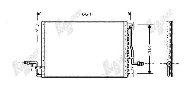 Condensador aire acondicionado 59005076 VAN Wezel