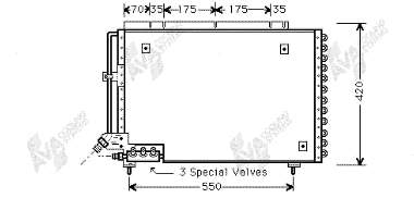 Condensador aire acondicionado 59005082 VAN Wezel