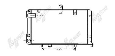 82407560 Fiat/Alfa/Lancia radiador refrigeración del motor