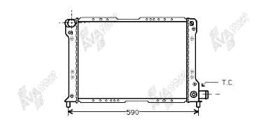 73002012 VAN Wezel radiador refrigeración del motor