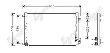 Condensador aire acondicionado 73005071 VAN Wezel