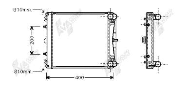 74002023 VAN Wezel enfriador de motor derecho