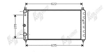 76002003 VAN Wezel radiador refrigeración del motor