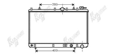 Radiador refrigeración del motor 82002005 VAN Wezel