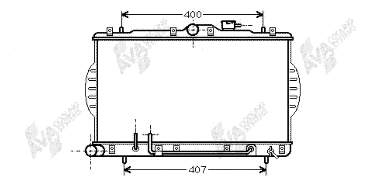 Radiador refrigeración del motor 82002034 VAN Wezel