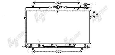 82002044 VAN Wezel radiador refrigeración del motor