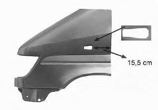 3075655 VAN Wezel guardabarros delantero izquierdo