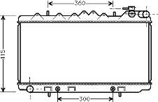 2146071J20 Nissan radiador refrigeración del motor