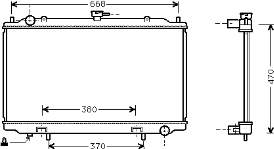 Radiador refrigeración del motor 13002188 VAN Wezel