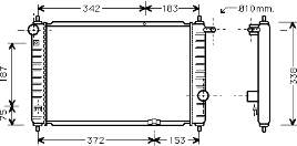 81002007 VAN Wezel radiador refrigeración del motor