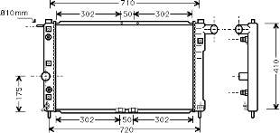 Radiador refrigeración del motor 81002010 VAN Wezel