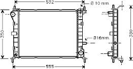 18002263 VAN Wezel radiador refrigeración del motor