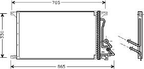 18005304 VAN Wezel condensador aire acondicionado