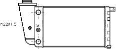 Radiador refrigeración del motor 17002097 VAN Wezel