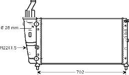 Radiador refrigeración del motor 46527489 Fiat/Alfa/Lancia