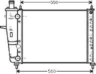 17002233 VAN Wezel radiador refrigeración del motor