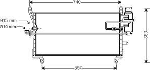 Condensador aire acondicionado 17005178 VAN Wezel