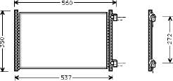 17005214 VAN Wezel condensador aire acondicionado