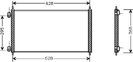 Condensador aire acondicionado 25005106 VAN Wezel