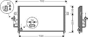 82005057 VAN Wezel condensador aire acondicionado