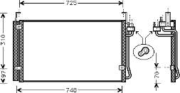 82005071 VAN Wezel condensador aire acondicionado