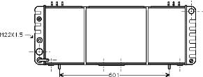 21002013 VAN Wezel radiador refrigeración del motor