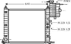 30002218 VAN Wezel radiador refrigeración del motor