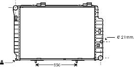 30002234 VAN Wezel radiador refrigeración del motor