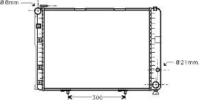 Radiador refrigeración del motor 5024081 Polcar