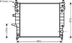 30002271 VAN Wezel radiador refrigeración del motor