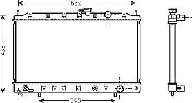 Radiador refrigeración del motor 32002129 VAN Wezel