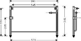 Condensador aire acondicionado 27005112 VAN Wezel