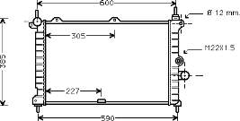 37002266 VAN Wezel radiador refrigeración del motor