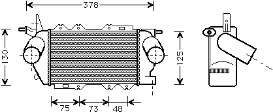 37004269 VAN Wezel radiador de aire de admisión