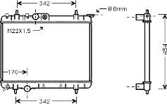 40002189 VAN Wezel radiador refrigeración del motor