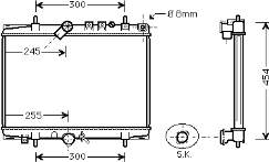 40002202 VAN Wezel radiador refrigeración del motor