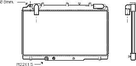 43002240 VAN Wezel radiador refrigeración del motor