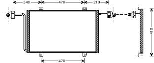 43005278 VAN Wezel condensador aire acondicionado