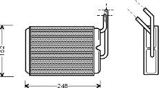 43006220 VAN Wezel radiador de calefacción