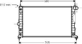 47002037 VAN Wezel radiador refrigeración del motor