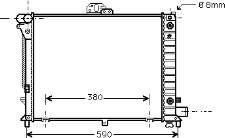 Radiador refrigeración del motor 47002050 VAN Wezel