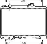 52002052 VAN Wezel radiador refrigeración del motor