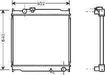 53002248 VAN Wezel radiador refrigeración del motor