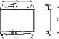 53002251 VAN Wezel radiador refrigeración del motor