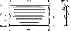 Condensador aire acondicionado 53005130 VAN Wezel