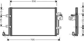 58005176 VAN Wezel condensador aire acondicionado