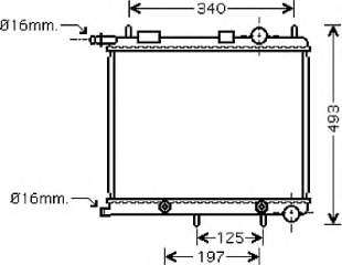 09002188 VAN Wezel radiador refrigeración del motor