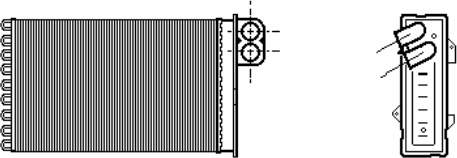 09006191 VAN Wezel radiador de calefacción