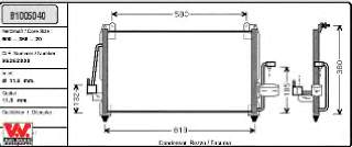 Condensador aire acondicionado 81005040 VAN Wezel