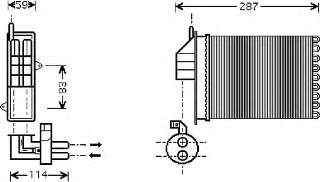 17006259 VAN Wezel radiador de calefacción